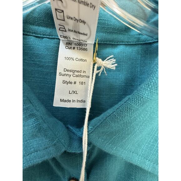 NWT Sunsets AVALON TEAL Shore Thing Tunic Swim‎ Cover-up, US Large/X-Large NEW - Picture 7 of 11